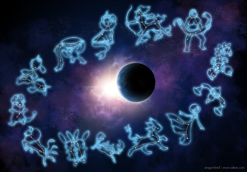 sagittarius, capricorn, ophiuchus, aquarius, scorpio, and etc (western zodiac and etc) created by arkeis-pokemon