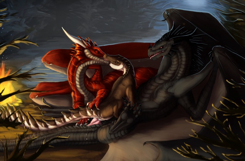 croc, drad, and stardragon (european mythology and etc) created by stardragon102