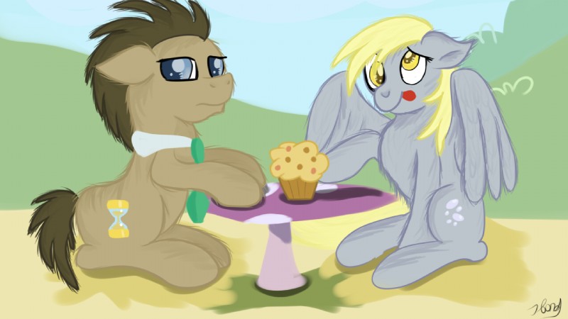 derpy hooves and doctor whooves (friendship is magic and etc) created by jbond