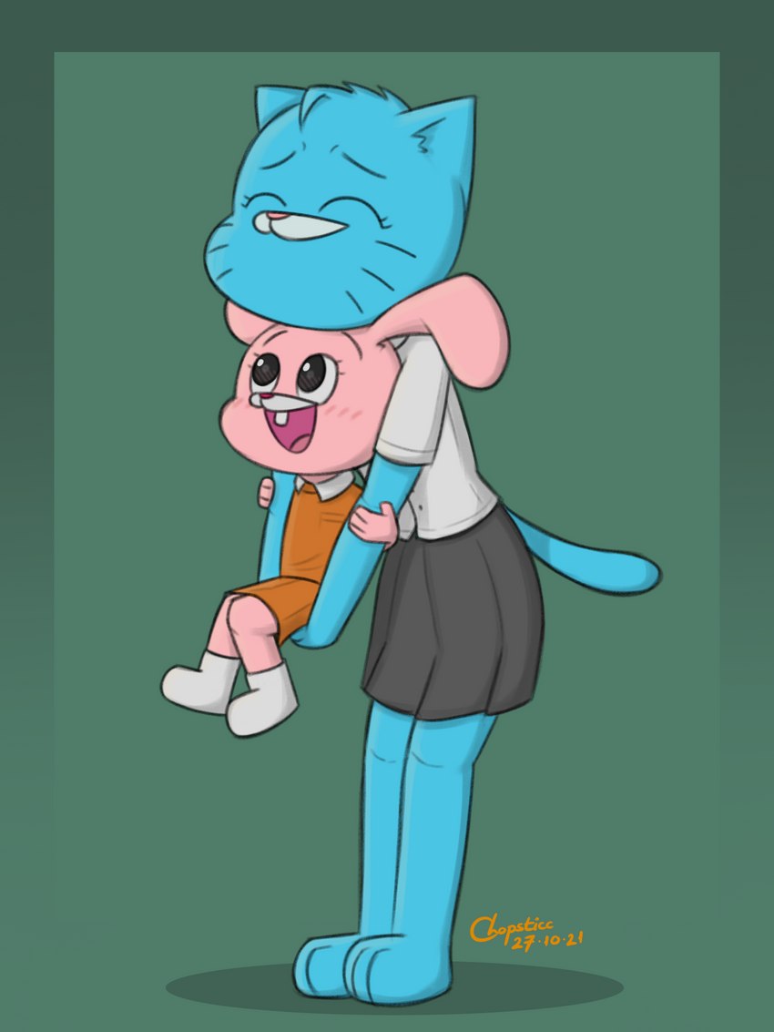 anais watterson and nicole watterson (the amazing world of gumball and etc) created by chopsticc