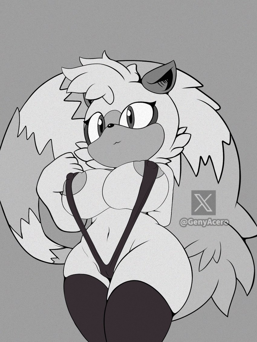 anthro areola areola_slip big_breasts big_tail bikini breasts clothing eyelashes female fur micro_bikini one-piece_swimsuit sling_bikini solo standing swimwear tail thick_thighs two-piece_swimsuit wide_hips genyacero idw_publishing sega sonic_the_hedgehog_(comics) sonic_the_hedgehog_(idw) sonic_the_hedgehog_(series) tangle_the_lemur lemur mammal primate strepsirrhine 3:4 hi_res