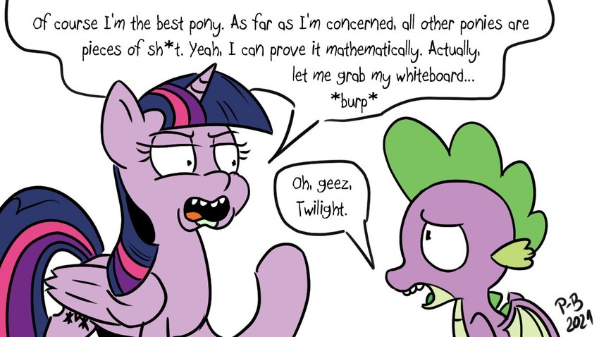 dialogue duo female horn male open_mouth simple_background text white_background wings pony-berserker adult_swim cartoon_network friendship_is_magic hasbro my_little_pony mythology rick_and_morty spike_(mlp) twilight_sparkle_(mlp) dragon equid equine horse mammal mythological_creature mythological_equine mythological_scalie pony scalie winged_unicorn 16:9 english_text widescreen