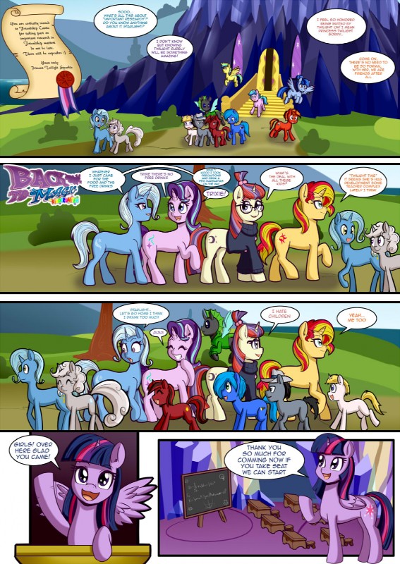 moondancer, starlight glimmer, sunset shimmer, trixie, and twilight sparkle (friendship is magic and etc) created by anibaruthecat