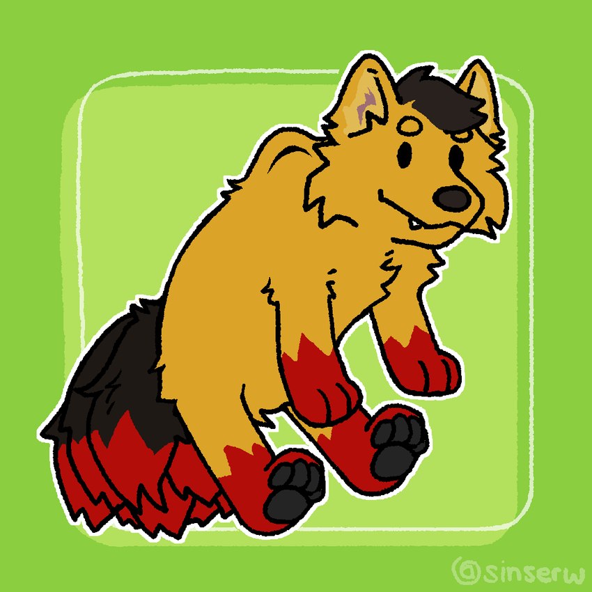 barking bounce female sticker sinser kira_redpaw canid canine fox fox_spirit mammal 1:1