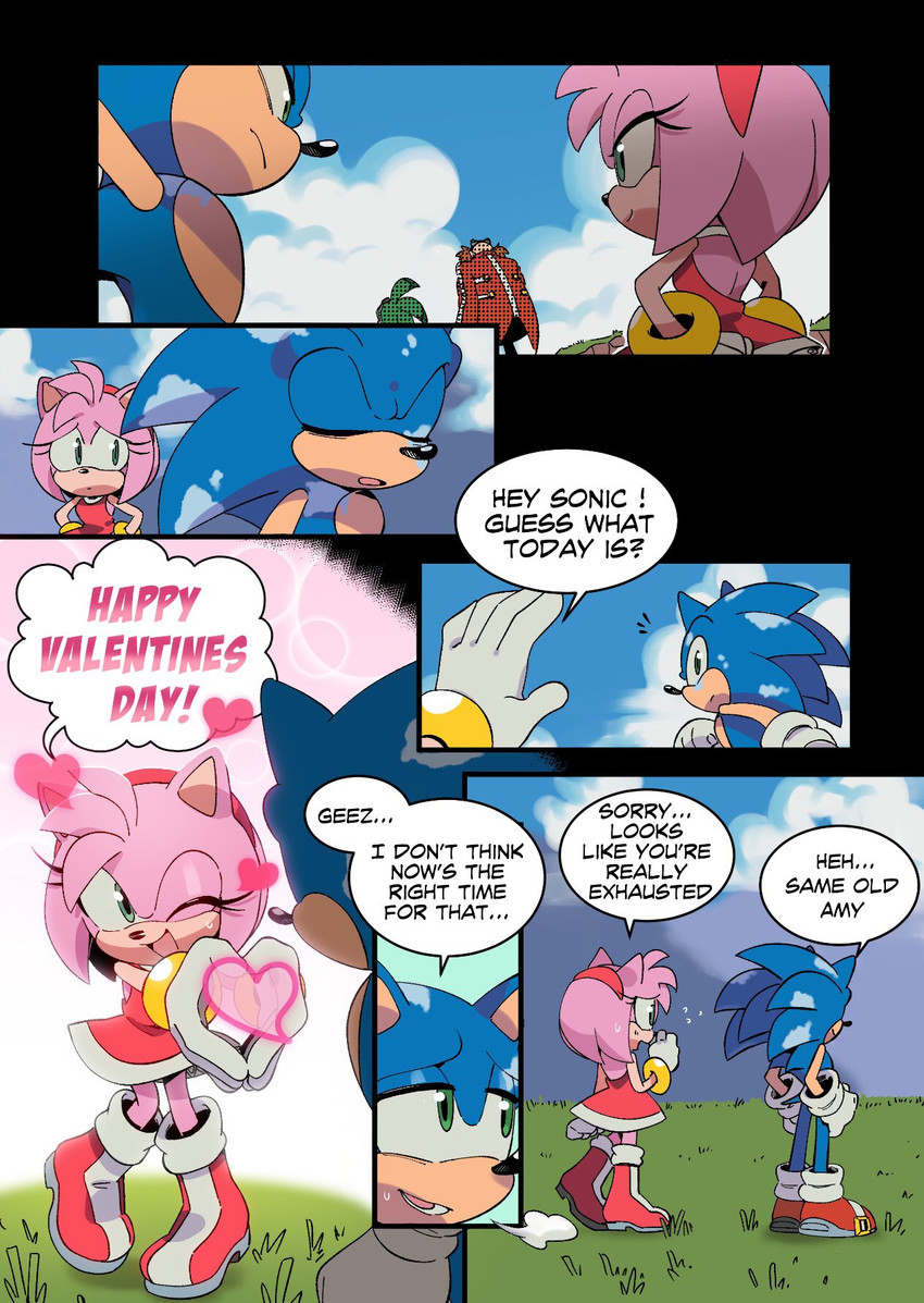 amy rose, dr. eggman, and sonic the hedgehog (sonic the hedgehog (comics) and etc) created by kohane01