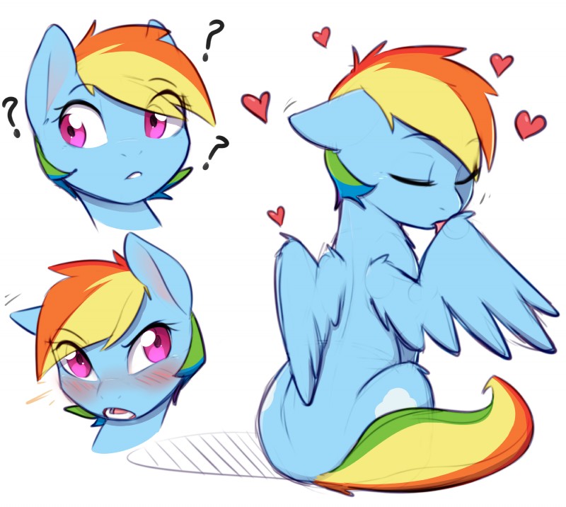 rainbow dash (friendship is magic and etc) created by pudgeruffian