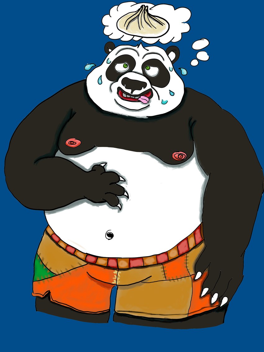 master po ping (kung fu panda and etc) created by chonky draws