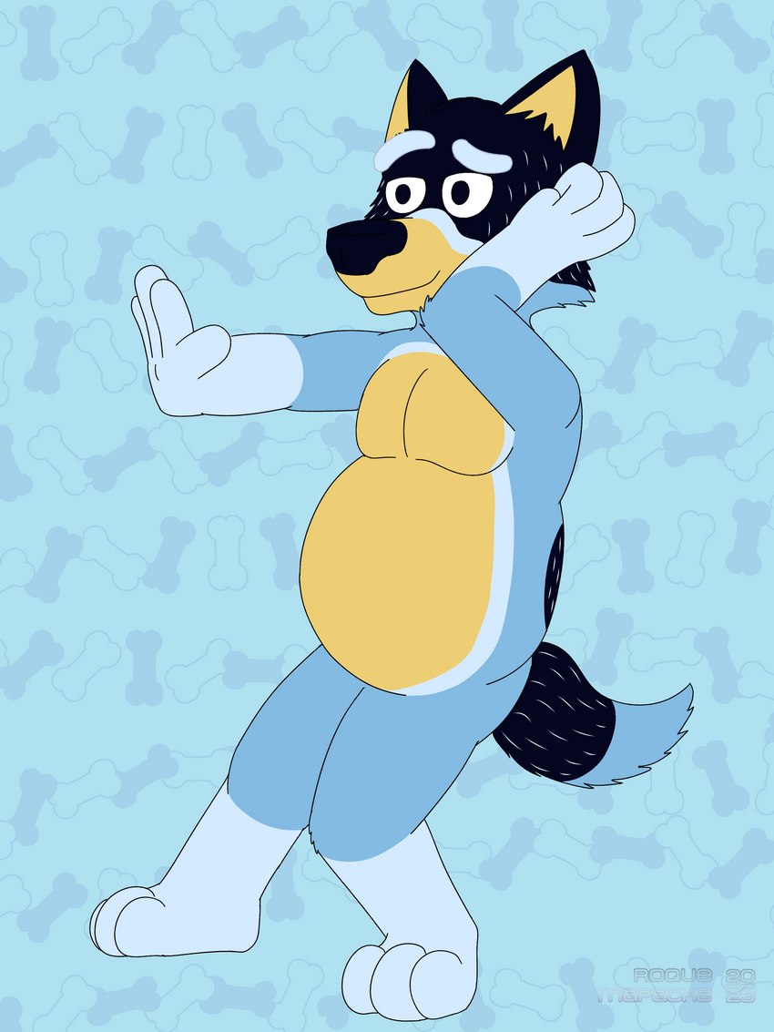 bandit heeler (bluey (series)) created by roquemapache (artist)