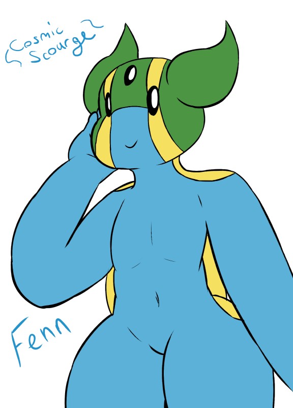 anthro beady_eyes featureless_crotch male navel nude pokemorph simple_background solo text thick_thighs cosmicscourge nintendo pokemon fan_character east_sea_gastrodon gastrodon gastropod generation_4_pokemon marine mollusk pokemon_(species) 2018 absurd_res english_text hi_res