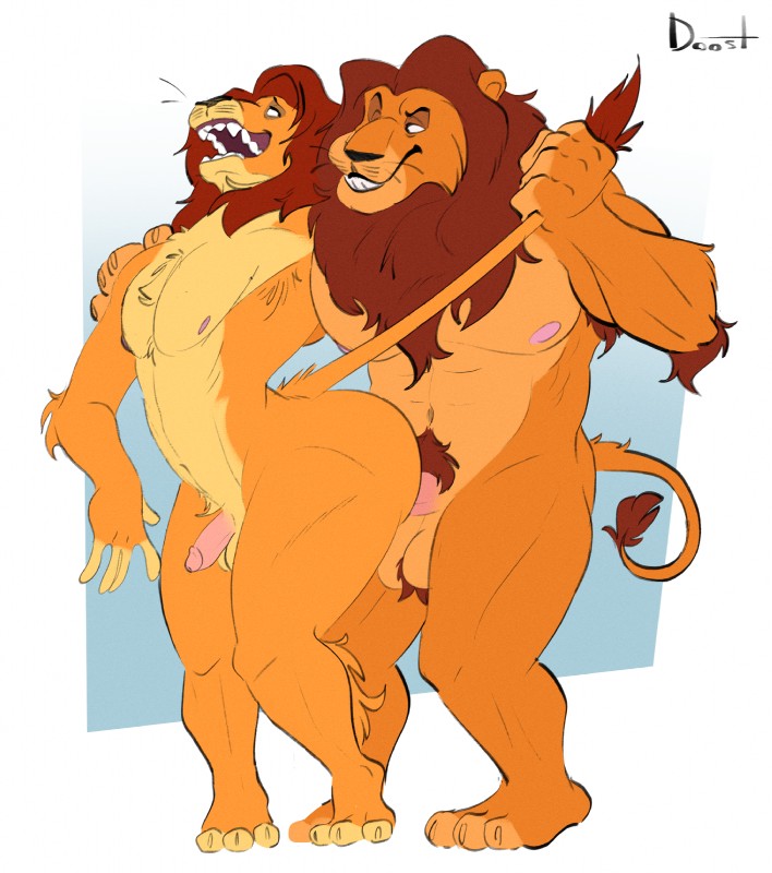 mufasa and simba (the lion king and etc) created by doost