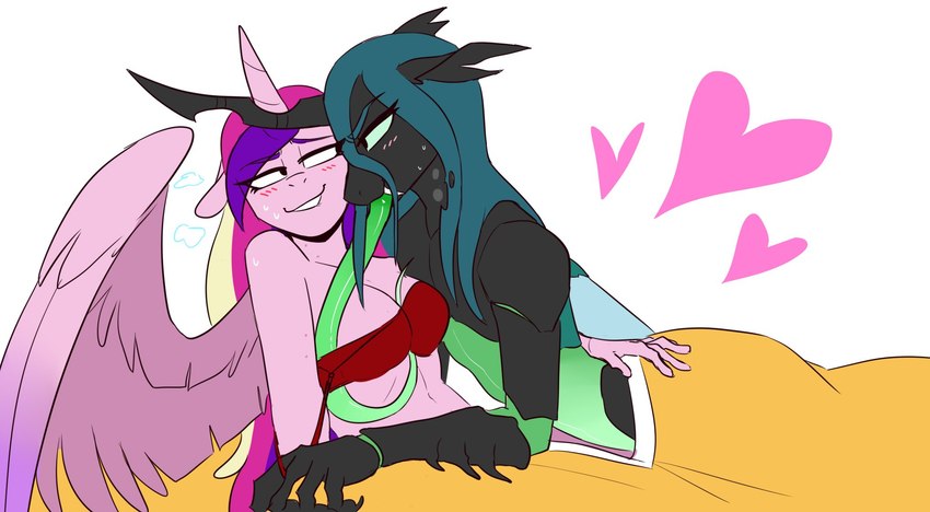 princess cadance and queen chrysalis (friendship is magic and etc) created by redxbacon