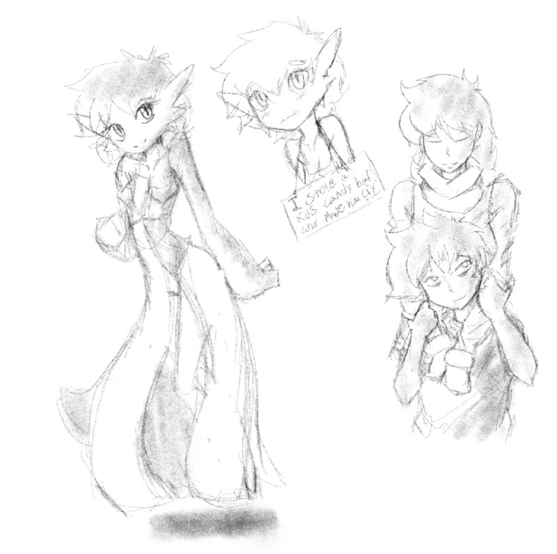 bella_(marbearis) duo mar_(marbearis) marbearis nintendo pokemon mia_(marbearis) gardevoir generation_3_pokemon pokemon_(species) monochrome sketch