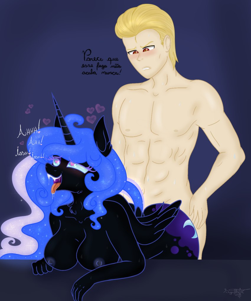 albert wesker and nightmare moon (friendship is magic and etc) created by synthsparkle