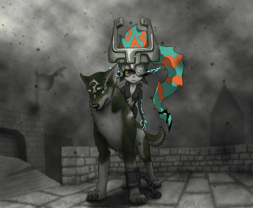 link and midna (the legend of zelda and etc) created by tremault5
