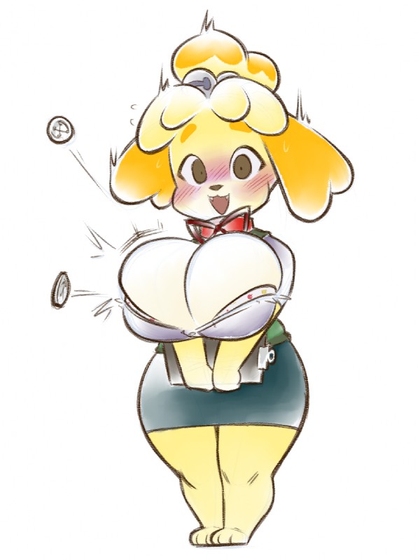 isabelle (animal crossing and etc) created by dorian-bc