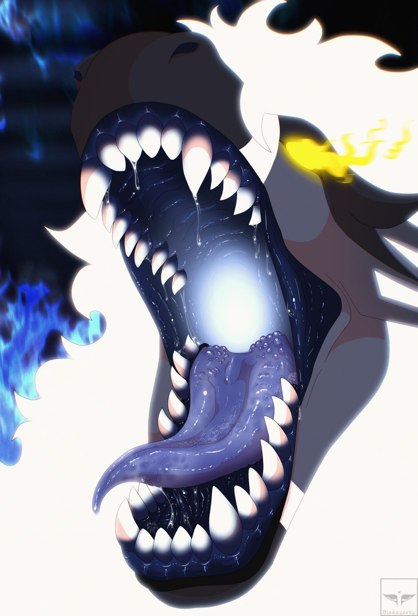 bodily_fluids dripping feral front_view fur male mouth_shot open_mouth presenting saliva saliva_drip saliva_on_tongue solo teeth teeth_showing throat blakezarks mythology starius-drago_(dragonphoenix) dragon furred_dragon furred_scalie mythological_creature mythological_scalie scalie cel_shading headshot_portrait hi_res portrait shaded