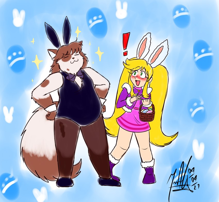 reku and shizen (easter) created by sailor bomber