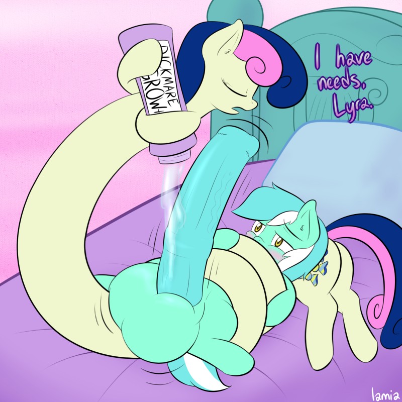 bonbon and lyra heartstrings (friendship is magic and etc) created by lamiaaaa