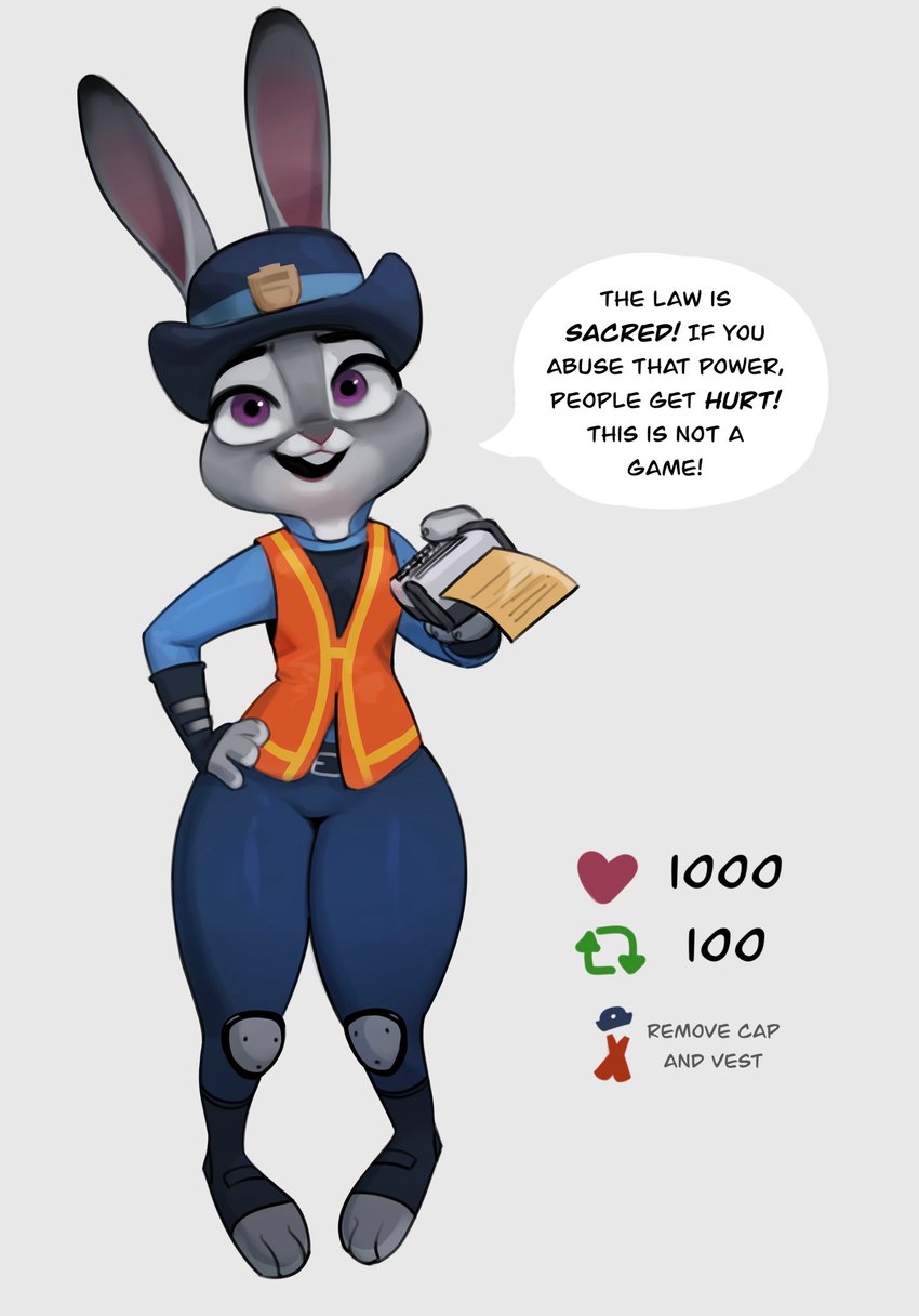 judy hopps (zootopia and etc) created by qupostuv35