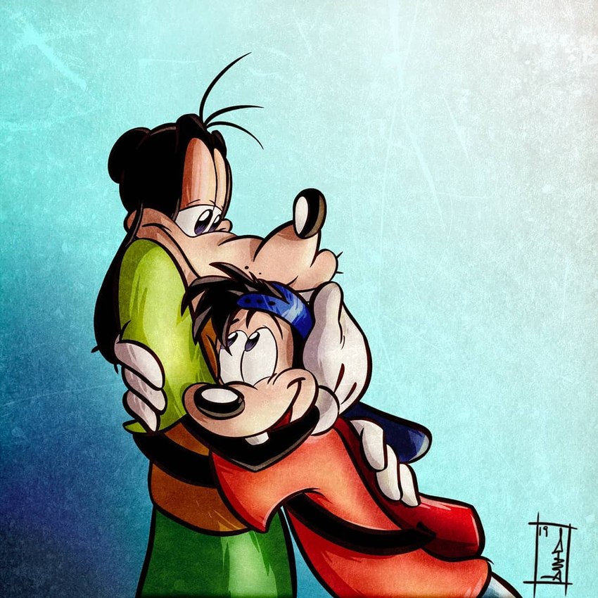 goofy and max goof (goof troop and etc) created by ossadipesce