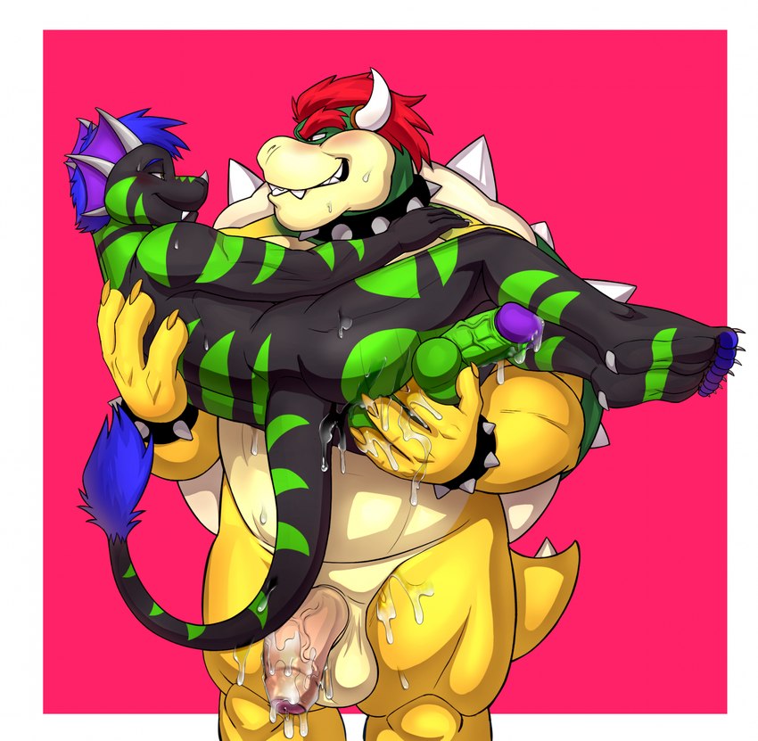 bowser and crome (mario bros and etc) created by seyrmo