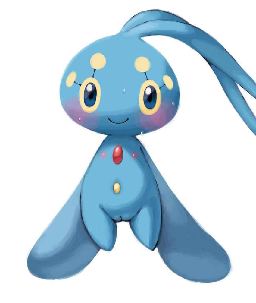 blue_body blue_eyes blush female flat_chested genitals loli looking_at_viewer nipples nude pink_nipples pupils pussy smile solo wet young kumadori nintendo pokemon generation_4_pokemon humanoid legendary_pokemon manaphy pokemon_(species) hi_res