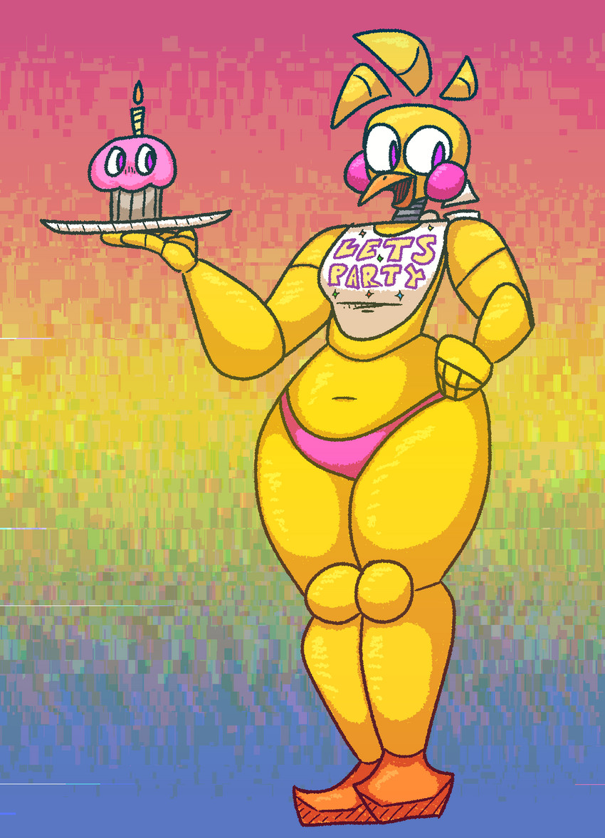 cupcake and toy chica (five nights at freddy's 2 and etc) created by qoolbunart