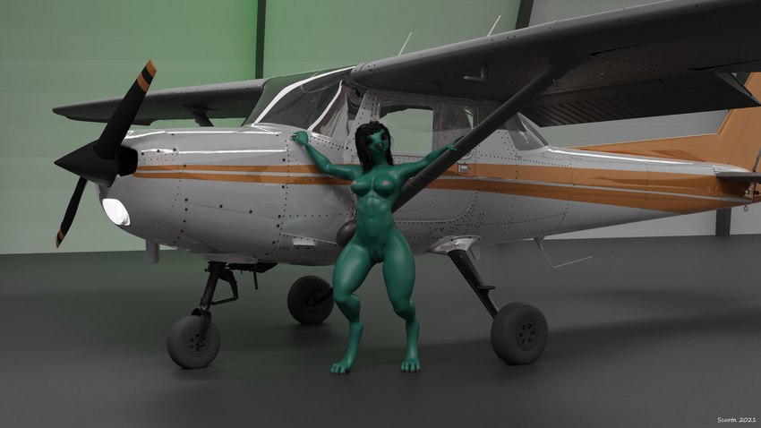 aircraft anthro aviation breasts cessna_152 female hair hangar light looking_at_viewer nipples nude pose propeller pubes smile solo vehicle wheel wings scoota cessna_(company) ceylidh_(scoota) dracanine 16:9 3d_(artwork) 4k absurd_res blender_(artwork) digital_media_(artwork) hi_res widescreen