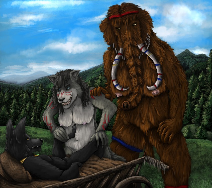 oberon, selka reynik, and thora created by yenocwolf