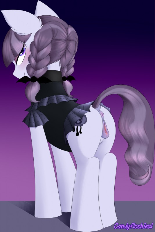 alternative_fashion anatomically_correct anatomically_correct_genitalia anatomically_correct_pussy anus butt clitoris clothed clothed_feral clothing cutie_mark dock_(anatomy) female feral genitals goth looking_at_viewer pussy solo tail victorian_goth kei_kun friendship_is_magic hasbro my_little_pony inky_rose_(mlp) earth_pony equid equine horse mammal pony 2018 absurd_res digital_media_(artwork) hi_res