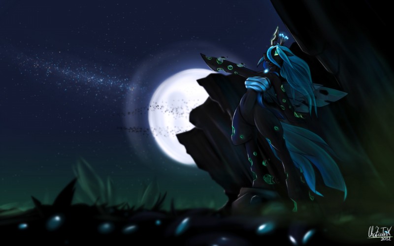 queen chrysalis (friendship is magic and etc) created by chazcatrix