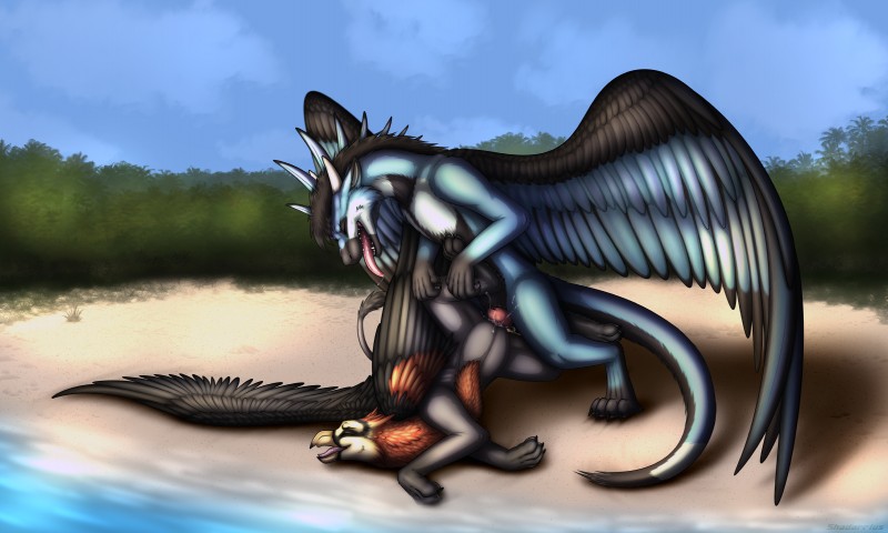 rexhyuga and skyfifer (mythology) created by shadarrius