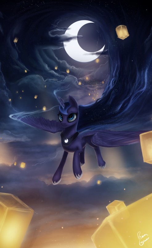 princess luna (friendship is magic and etc) created by photonoko