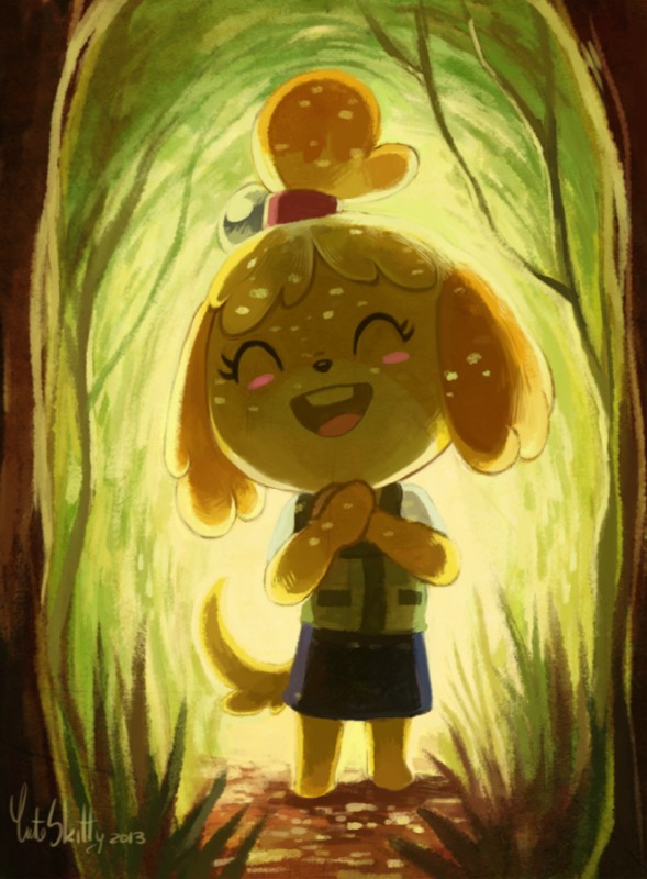 isabelle (animal crossing and etc) created by cuteskitty