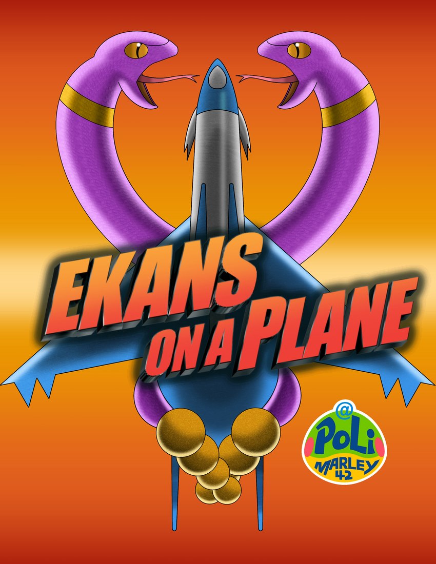 aircraft airplane ambiguous_gender blue_body blue_head blue_wings caduceus eye_contact feral forked_tongue gradient_background group hissing legless logo logo_parody long_neck looking_at_another male monotone_body open_mouth orange_background parody poster poster_template pupils purple_body purple_scales rattle_(anatomy) scales simple_background slit_pupils text tongue tongue_out trio twitter_handle vehicle white_neck wings yellow_eyes polimarley42 nintendo pokemon snakes_on_a_plane amphibian ekans generation_1_pokemon generation_2_pokemon generation_3_pokemon latios legendary_pokemon pokemon_(species) politoed reptile scalie 2023 absurd_res artist_logo artist_name english_text hi_res