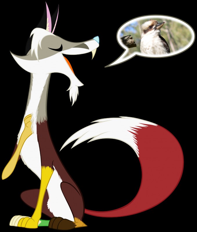 dialogue eyes_closed fangs forest male open_mouth outside plant simple_background sitting solo teeth text transparent_background tree grievousfan friendship_is_magic hasbro my_little_pony discord_(mlp) avian bird canid canine equid fox mammal 2014 absurd_res alpha_channel hi_res pictographics