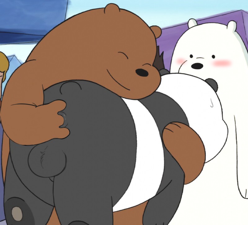 grizzly, ice bear, and panda (cartoon network and etc) created by third-party edit and unknown artist