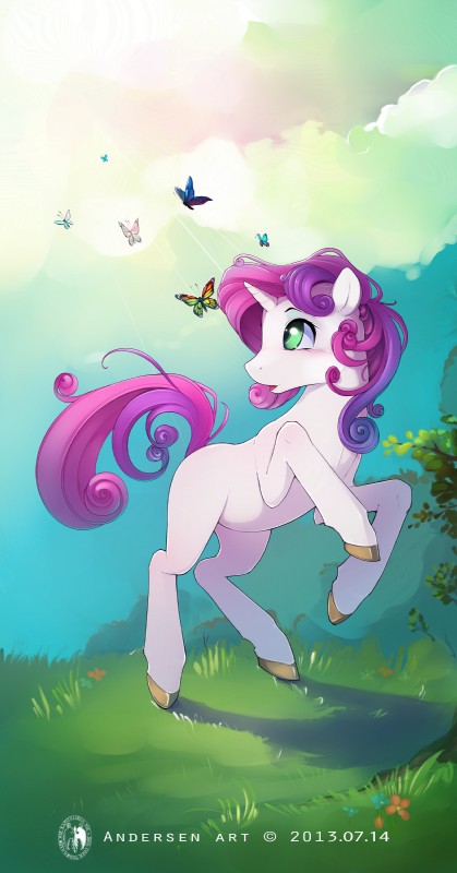 sweetie belle (friendship is magic and etc) created by antiander