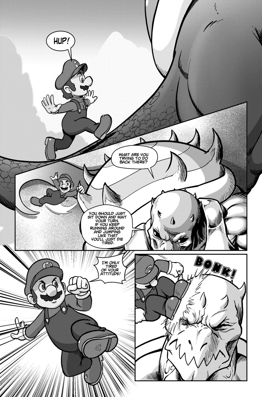jugem and mario (bowsette meme and etc) created by pencils (artist)