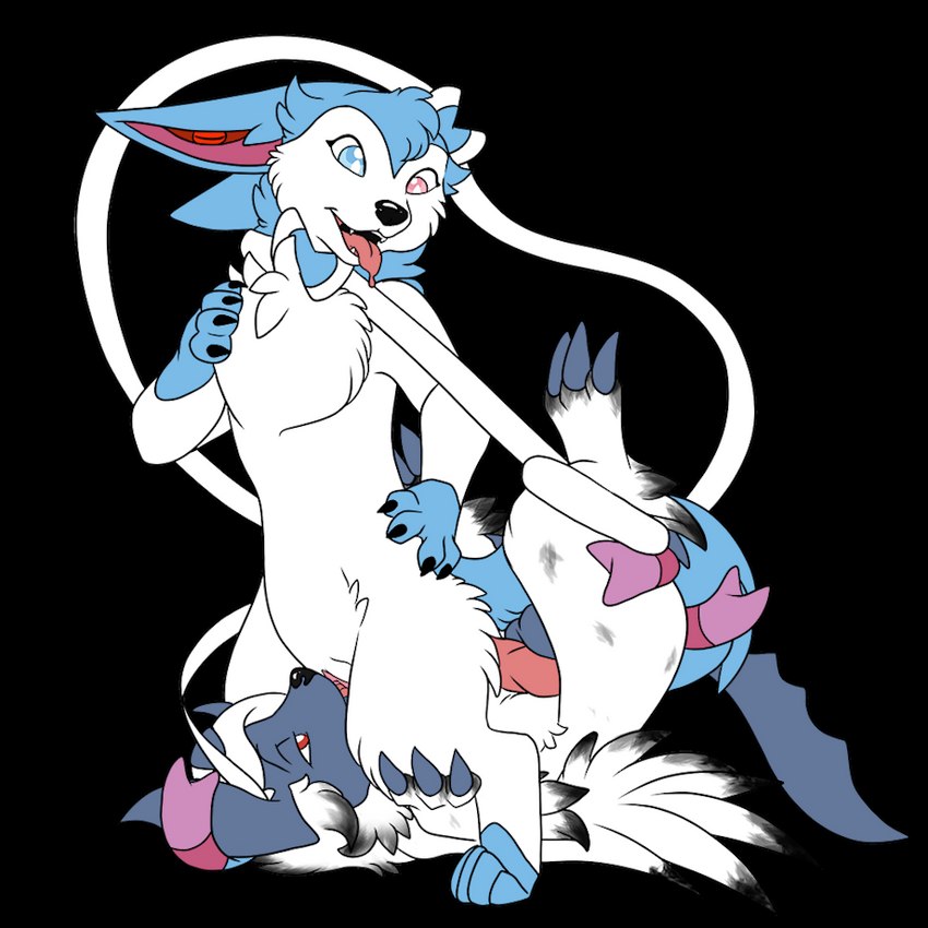 anal anal_penetration cunnilingus duo female feral heterochromia knotting licking male male/female neda oral penetration sex tongue tongue_out vaginal conditional_dnp fricken_stoat nintendo pokemon ember_(ember_monsoon) eeveelution generation_6_pokemon mega_absol mega_evolution pokemon_(species) sylveon 1:1 alpha_channel