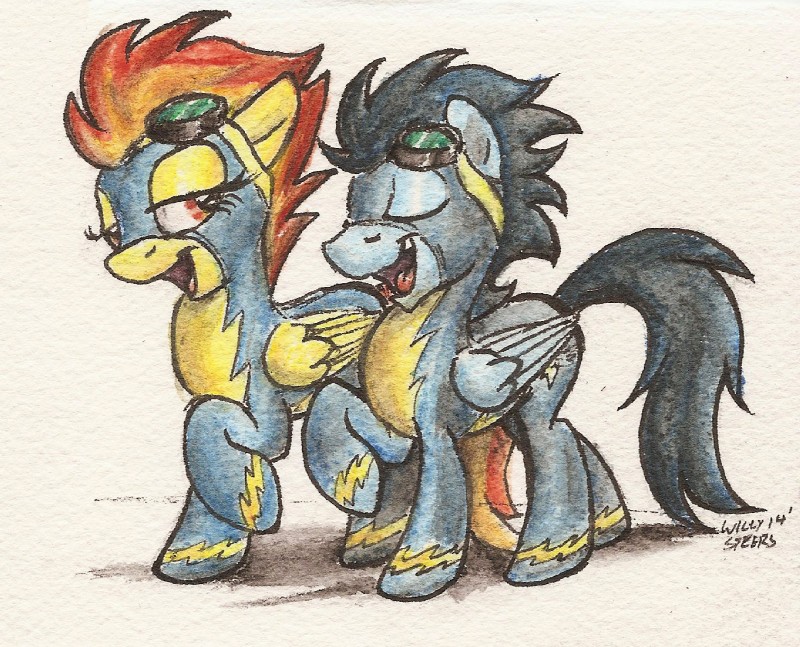 soarin, spitfire, and wonderbolts (friendship is magic and etc) created by mattings