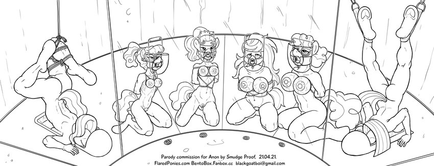 ambiguous_gender anthro anthrofied bdsm bondage bound breast_bondage breasts breasts_tied female genitals group japanese_toilet living_pissoir montgomery_glands navel objectification pissoir pubes pussy text toilet toilet_play vein veiny_breasts wet smudge_proof equestria_girls friendship_is_magic hasbro my_little_pony frazzle_rock_(mlp) light_hoof_(mlp) plaid_stripes_(mlp) shimmy_shake_(mlp) twist_(mlp) wallflower_blush_(eg) equid equine horse mammal pony absurd_res hi_res monochrome url