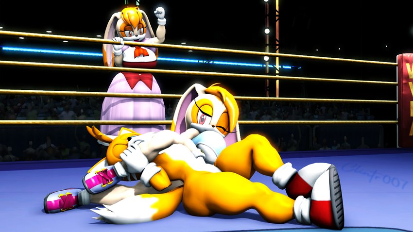 cream the rabbit, miles prower, and vanilla the rabbit (sonic the hedgehog (series) and etc) created by clintr007