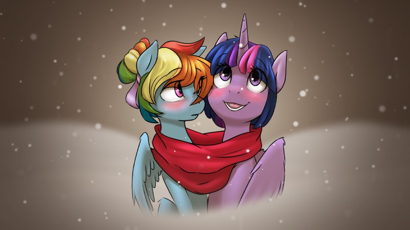 rainbow dash and twilight sparkle (friendship is magic and etc) created by glacierclear and pudgeruffian