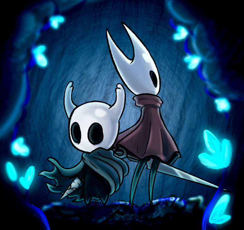 hornet and the knight (hollow knight and etc) created by francoisl-artblog