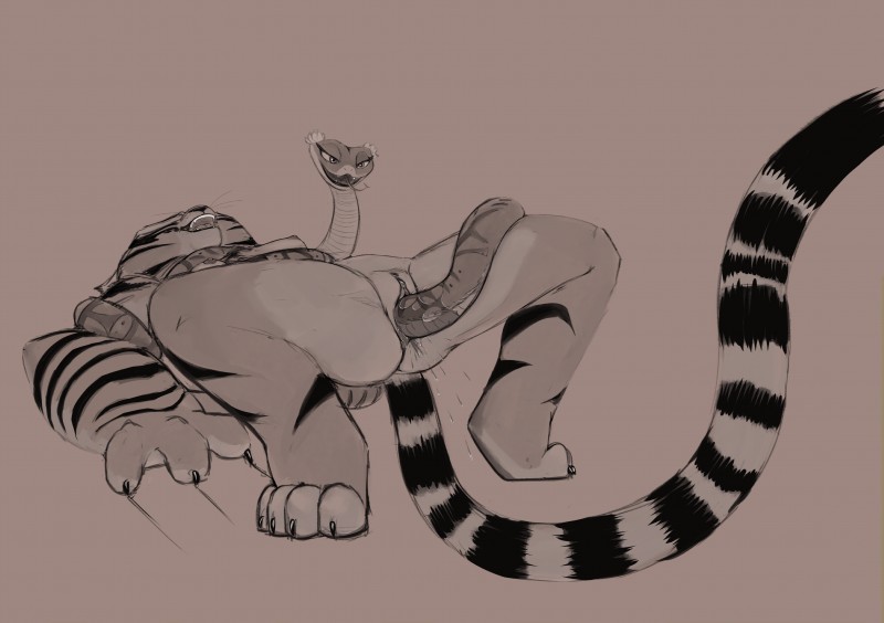 master tigress and master viper (kung fu panda and etc) created by sabrotiger