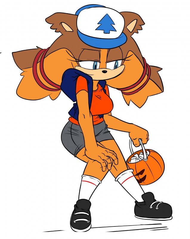dipper pines and sticks the jungle badger (sonic the hedgehog (series) and etc) created by superbunnygt
