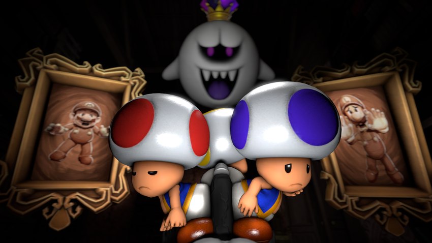 king boo, lire, luigi, and mario (luigi's mansion and etc) created by doommusk