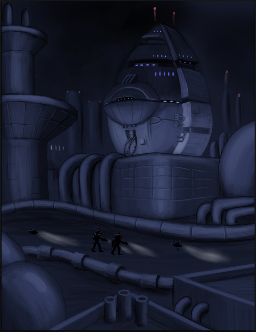 city city_background cityscape comic_panel dystopia dystopian establishing_panel guard machine palace robotroplis robotropolis splash_page omatic archie_comics sega sonic_the_hedgehog_(archie) sonic_the_hedgehog_(comics) sonic_the_hedgehog_(satam) sonic_the_hedgehog_(series) swatbot humanoid robot robot_humanoid absurd_res comic hi_res