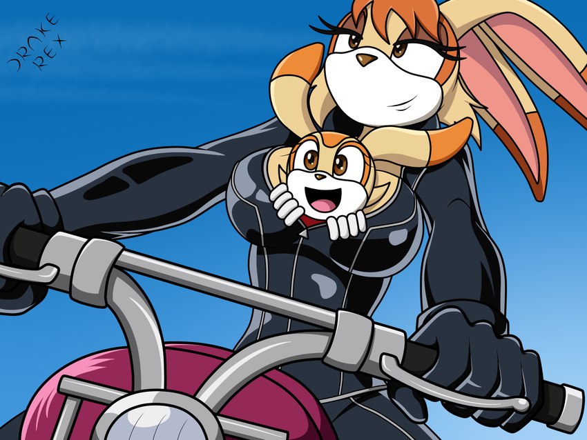 anthro between_breasts biker_girl breasts clothing duo female inside_clothing jumpsuit leather leather_clothing motorcycle vehicle drake-rex detective_conan sega sonic_the_hedgehog_(series) cream_the_rabbit vanilla_the_rabbit lagomorph leporid mammal rabbit 4:3 hi_res daughter_(lore) mother_(lore) mother_and_child_(lore) mother_and_daughter_(lore) parent_(lore) parent_and_child_(lore) parent_and_daughter_(lore)